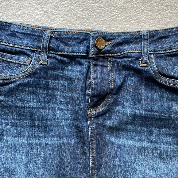 Kut Dark Blue Denim Skirt - Picture 2 of 7